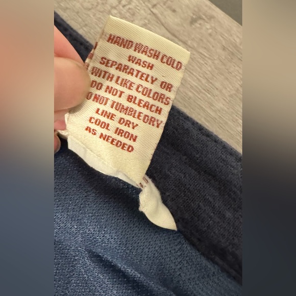 Sundance Quilted Wrap Mini Skirt Size 8 Blue Gray Diamond Stitch Boho Cottage - Picture 7 of 7